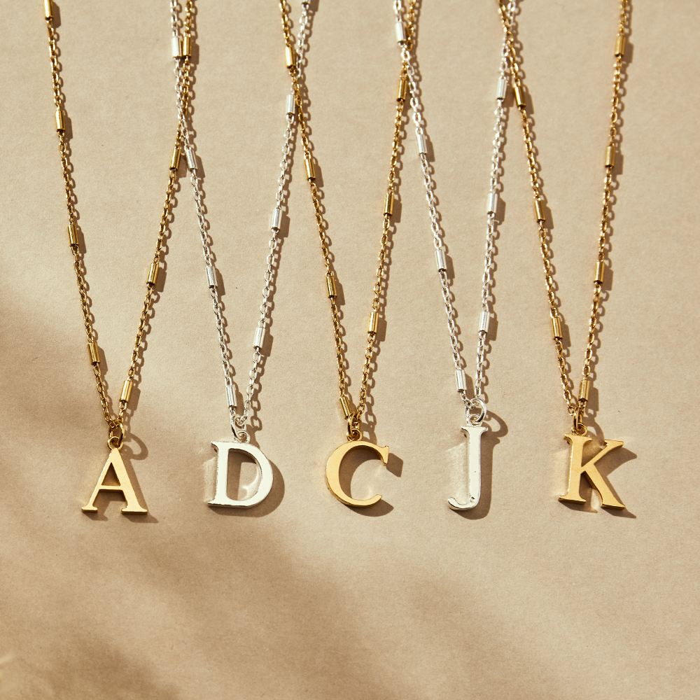 Initial necklaces