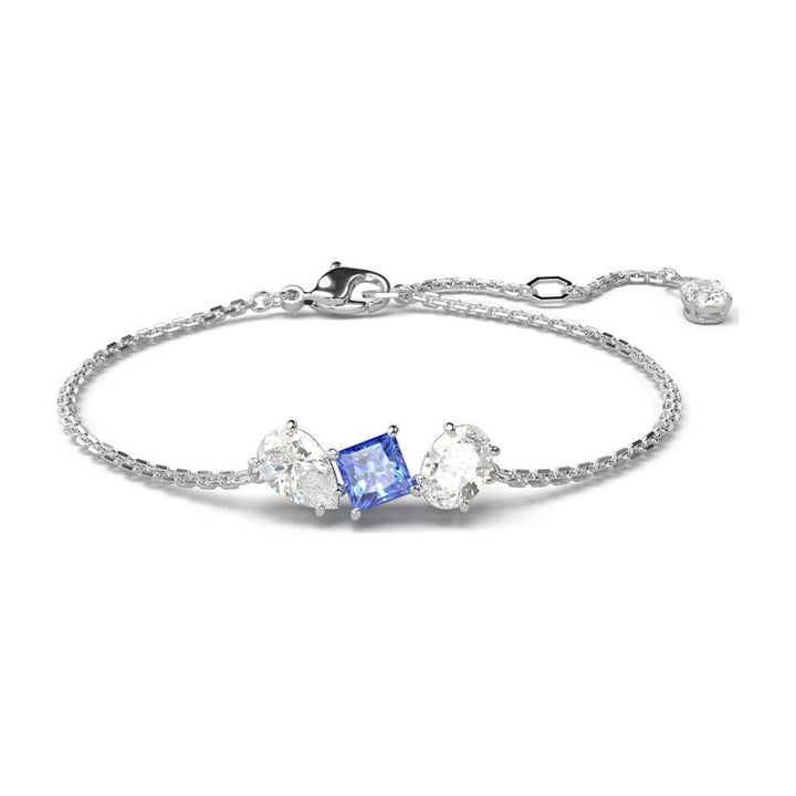 Swarovski Silver Mesmera Mixed Cuts Blue Bracelet