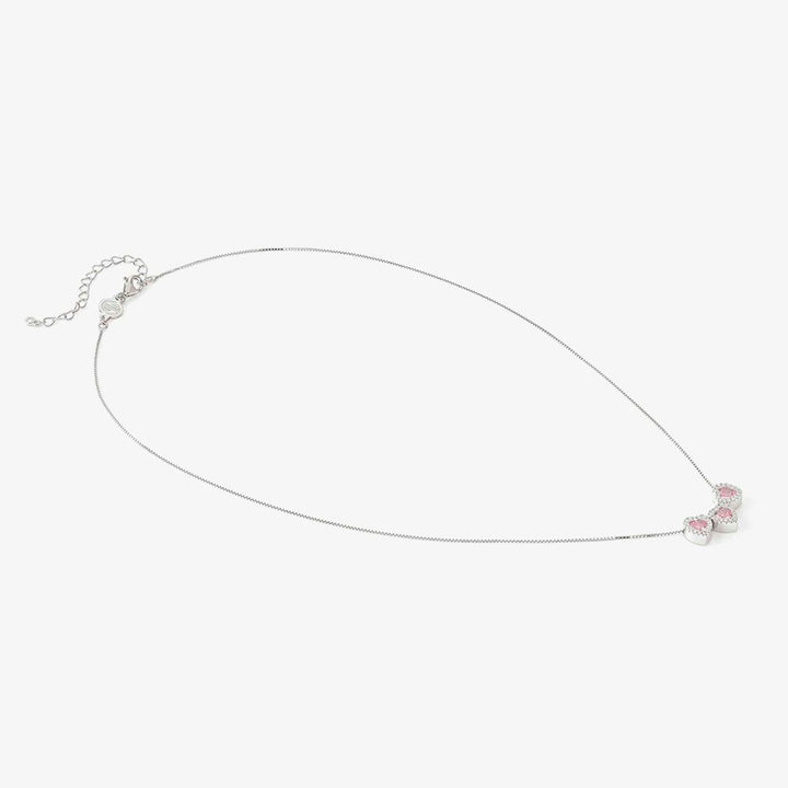 Nomination Silver All my Love Pink Triple Heart Necklace