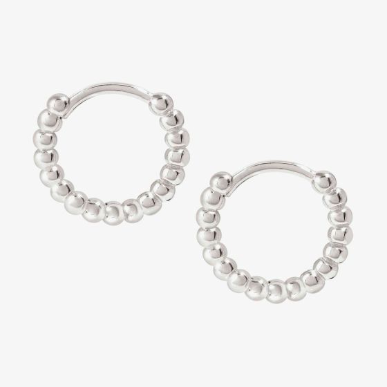 Nomination Silver Lovecloud Circle Hoop Earrings