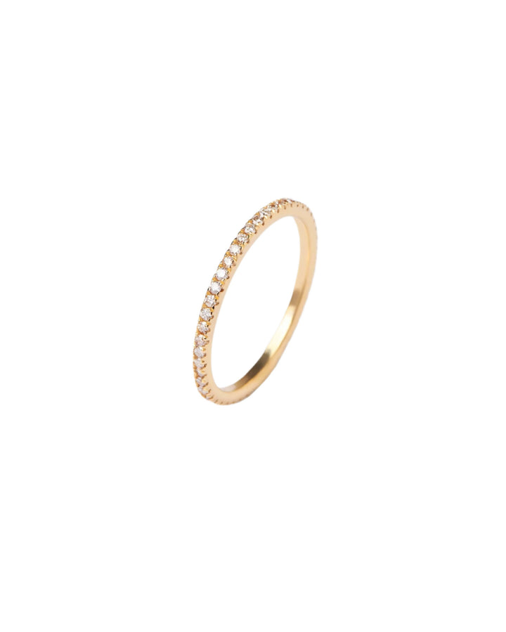 PDPAOLA 18ct Solid Gold Diamond Eternity Ring