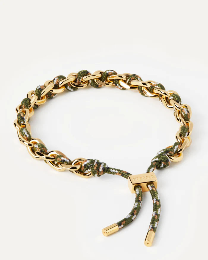 PDPAOLA Gold Cottage Adjustable Rope Bracelet