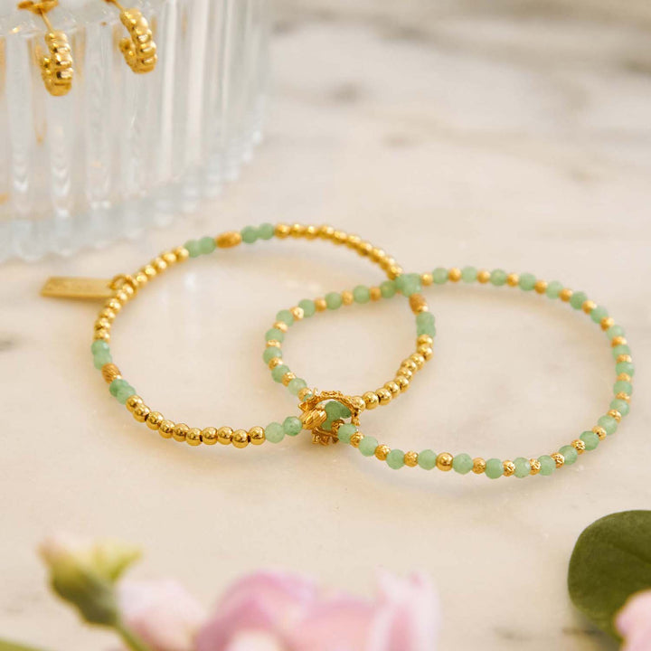 ChloBo Gold Wisteria Aventurine Set Of 2