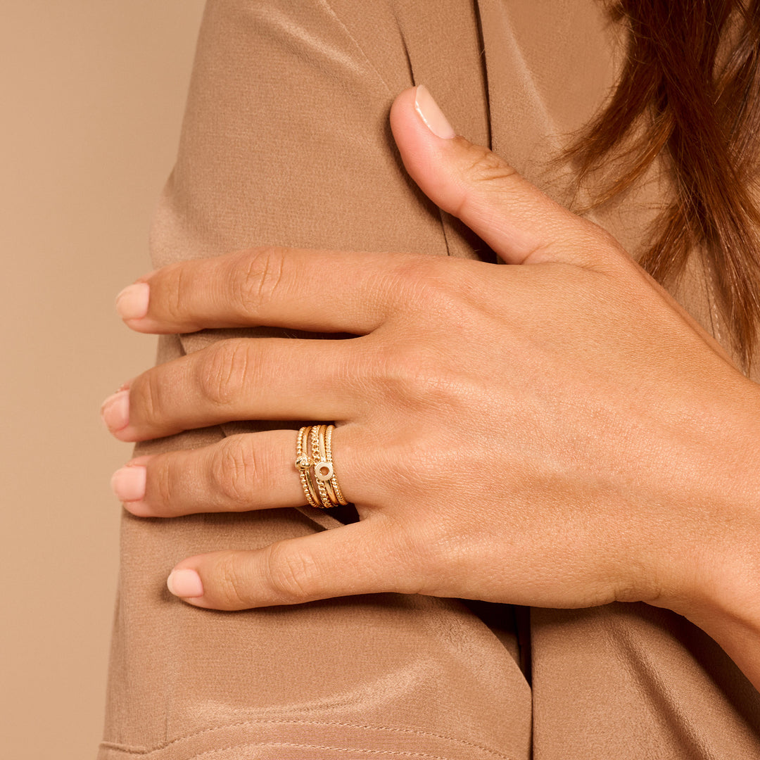 Blush 14ct Solid Gold Ball Ring