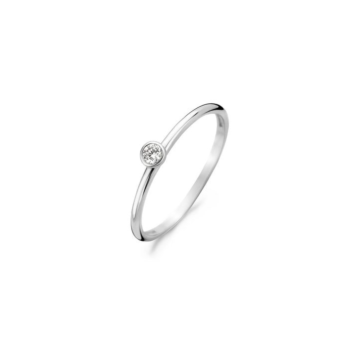 Blush 14ct Solid White Gold Ring