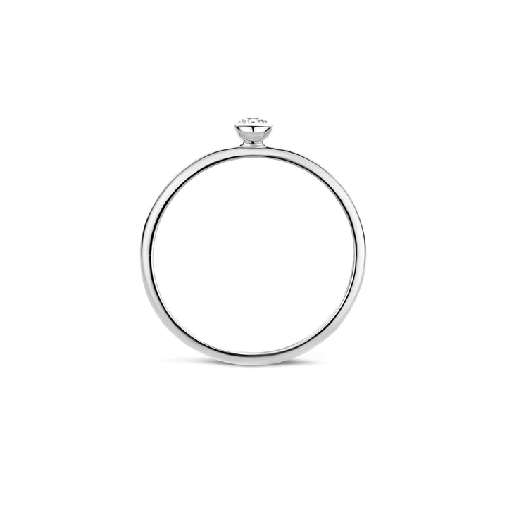 Blush 14ct Solid White Gold Ring