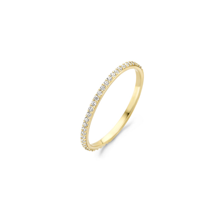 Blush 14ct Solid Gold Pave Ring