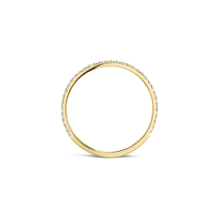 Blush 14ct Solid Gold Pave Ring