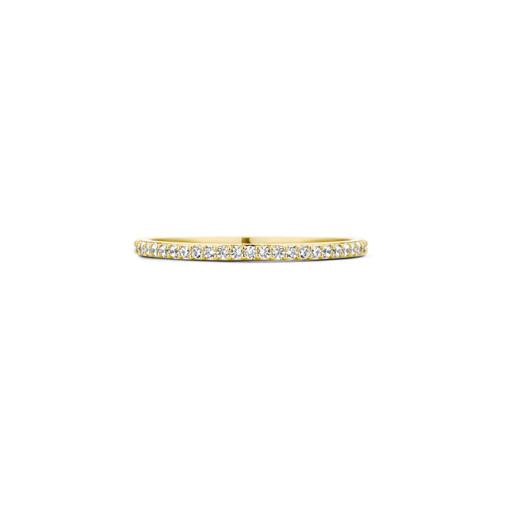 Blush 14ct Solid Gold Pave Ring