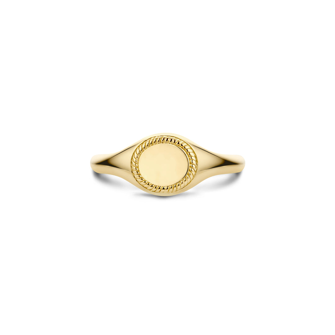 Blush 14ct Solid Gold Signet Ring