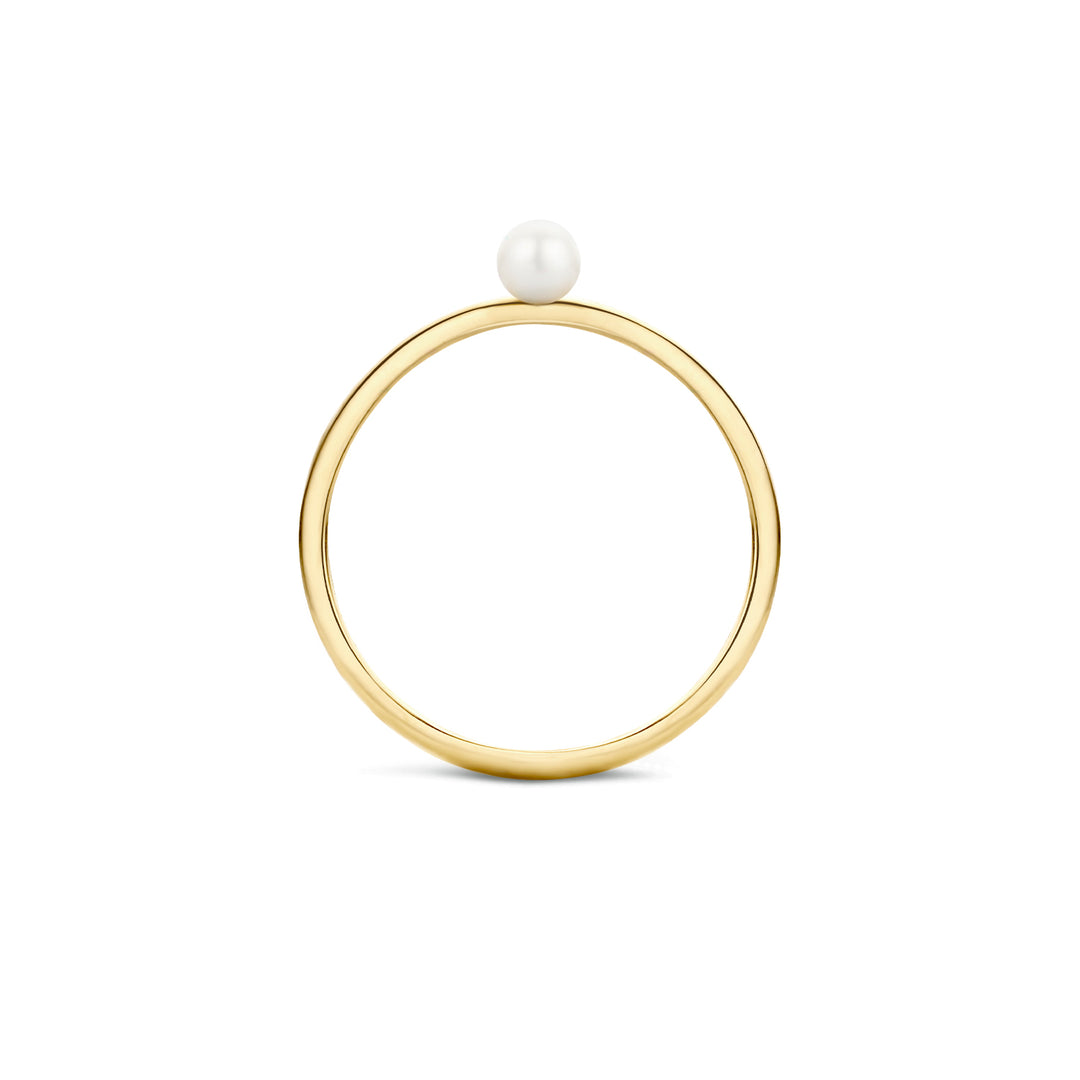 Blush 14ct Solid Gold Mini Pearl Ring