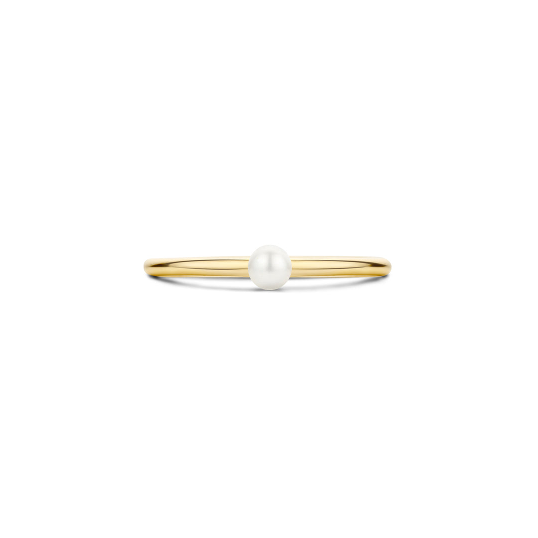 Blush 14ct Solid Gold Mini Pearl Ring