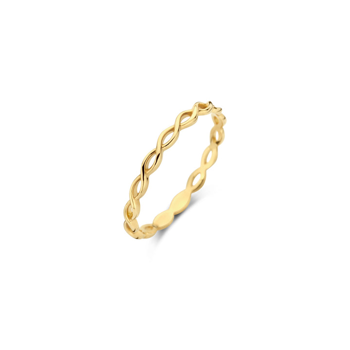 Blush 14ct Solid Gold Braided Ring