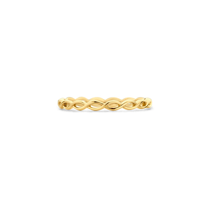 Blush 14ct Solid Gold Braided Ring