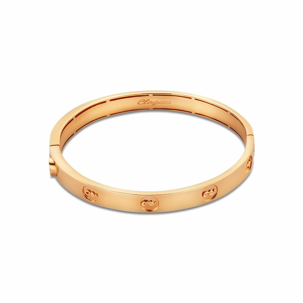 Clogau 18ct Gold 1854 Tree of Life Insignia Bangle (16.5cm)