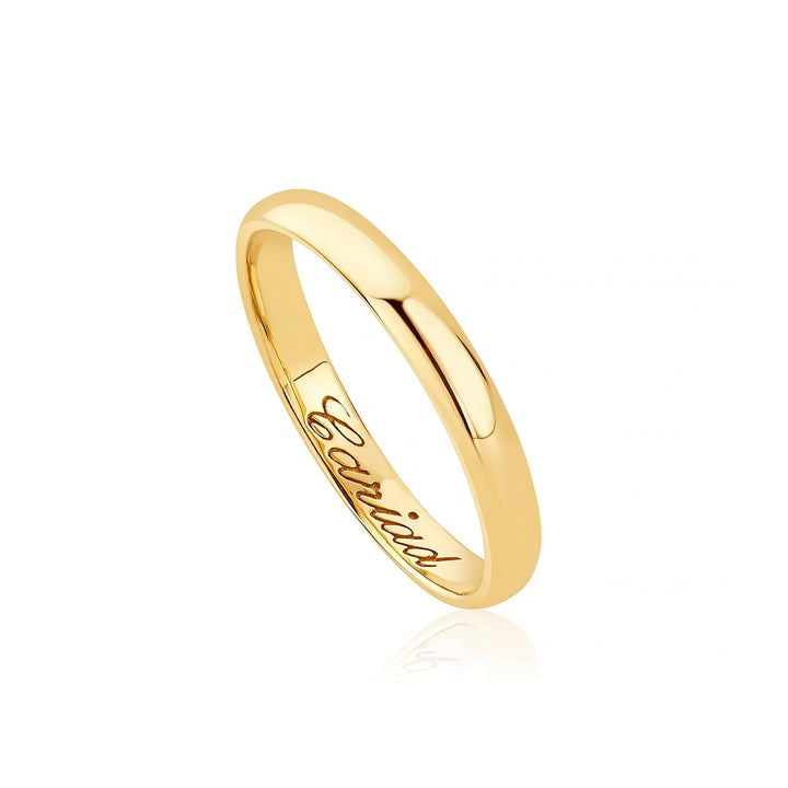 Clogau 3mm Windsor 18ct Yellow Gold Wedding Ring