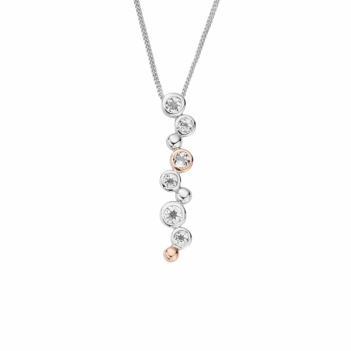 Clogau Celebration White Topaz Pendant Necklace