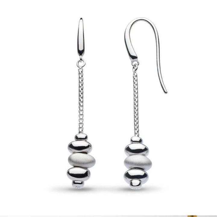 Kit Heath Silver Coast Tumble Drop Earrings