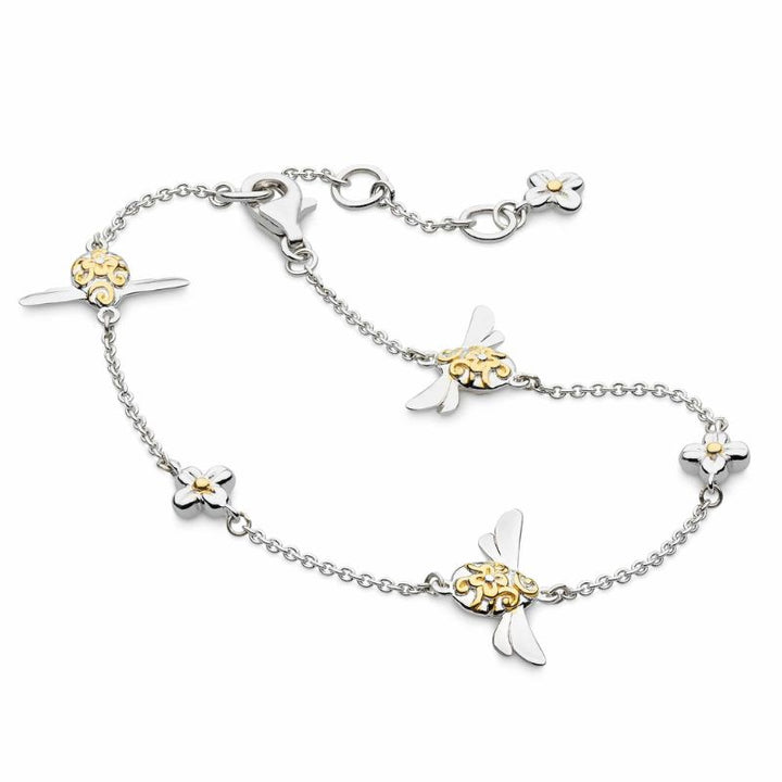 Kit Heath Silver Blossom Flyte Honey Bee Station Bracelet