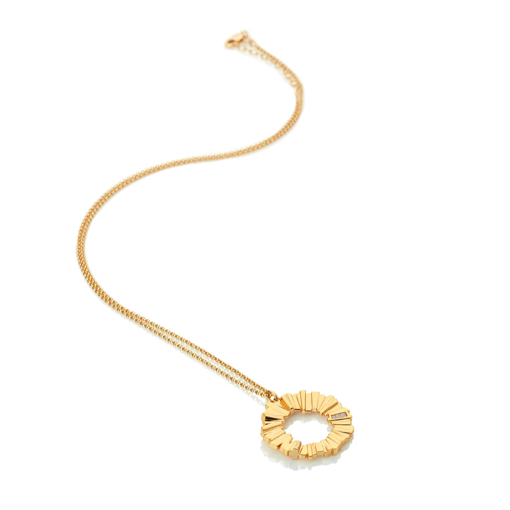 Hot Diamonds X Jac Jossa Gold Believe Pendant Necklace