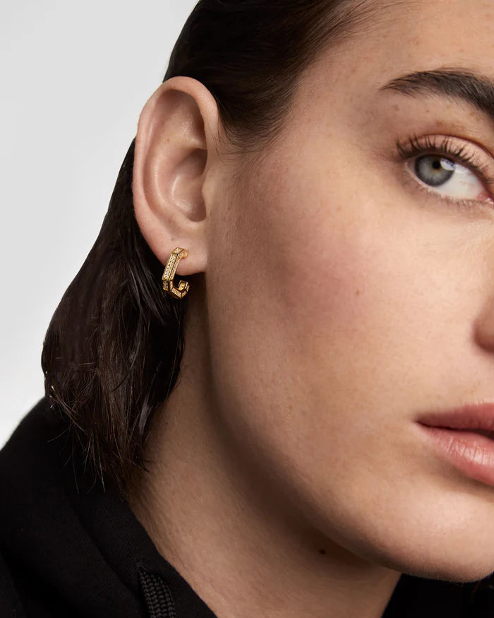 PDPAOLA Gold Olympia Earrings