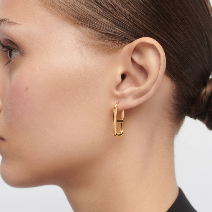 PDPAOLA Gold Texas Hoop Earrings