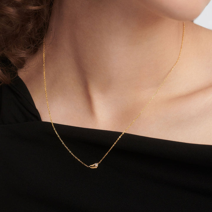 PDPAOLA Gold Delta Necklace