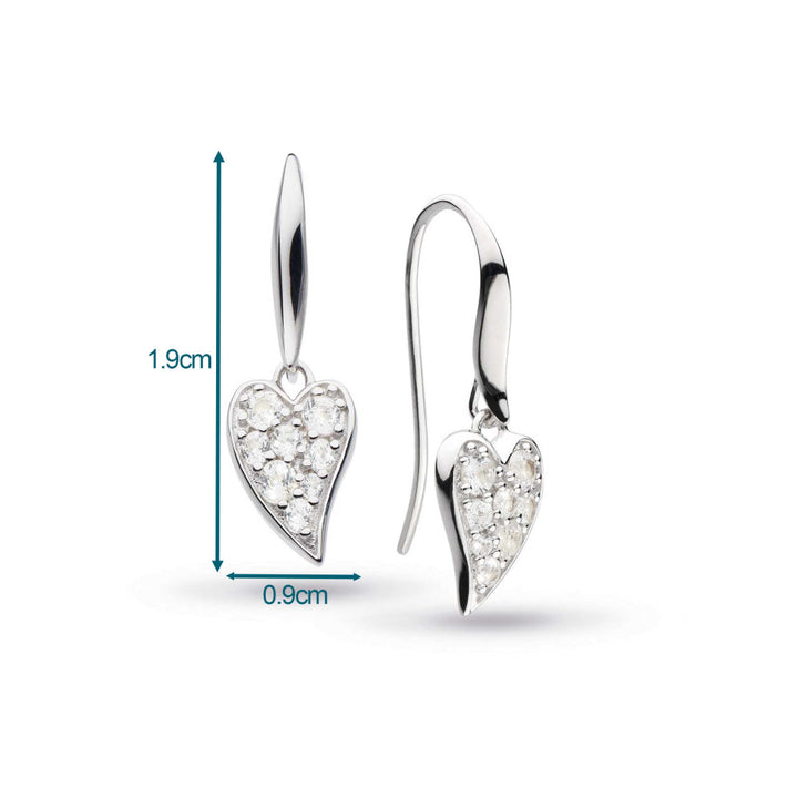 2025 Desire Cherish Precious Pave Heart Drop Earrings image 2