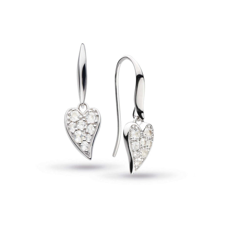 2025 Desire Cherish Precious Pave Heart Drop Earrings image