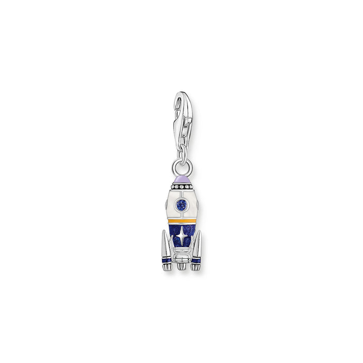 Thomas Sabo Silver Rocket Enamel Charm