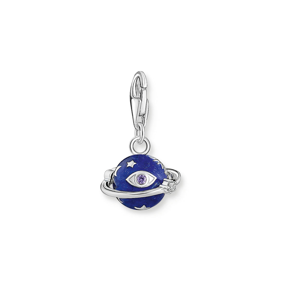 Thomas Sabo Silver Saturn Multicoloured Enamel Charm