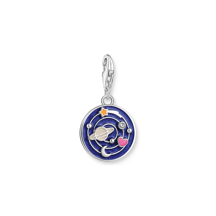 Thomas Sabo Silver Galaxy Multicoloured Enamel Charm