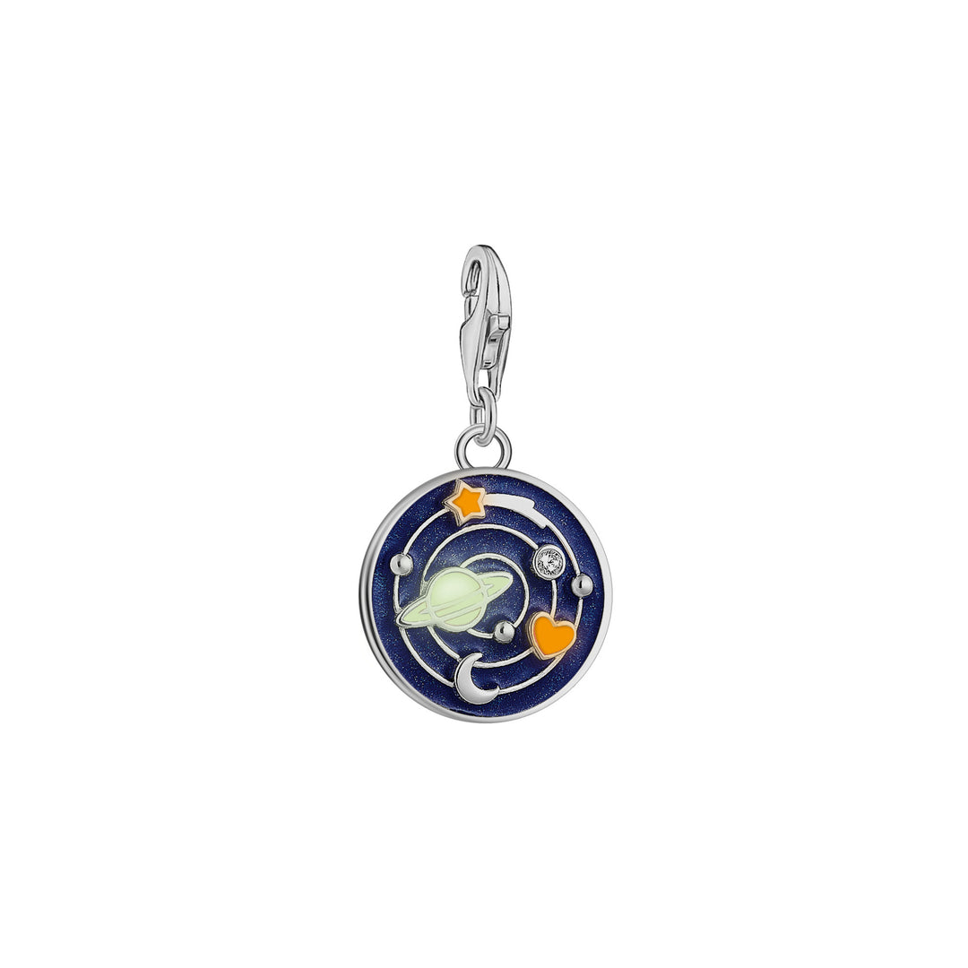 Thomas Sabo Silver Galaxy Multicoloured Enamel Charm