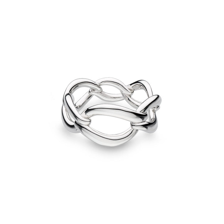 Kit Heath Silver Entwine Twine Link Ring