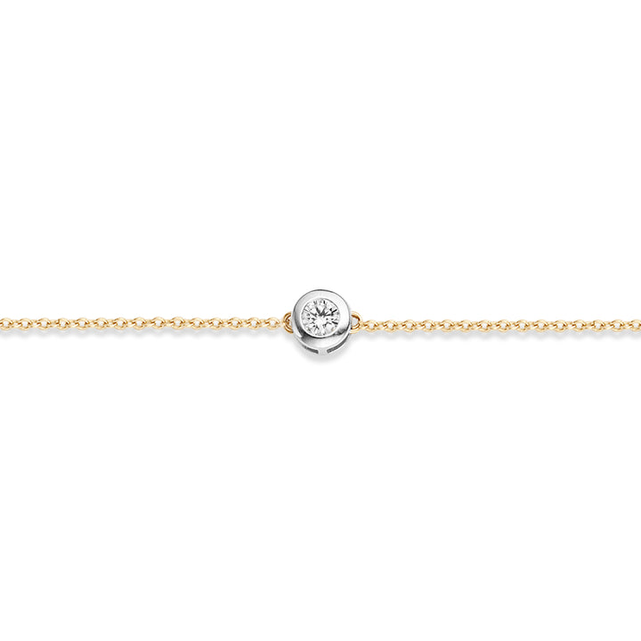 Blush 14ct Solid Gold Zirconia Bracelet