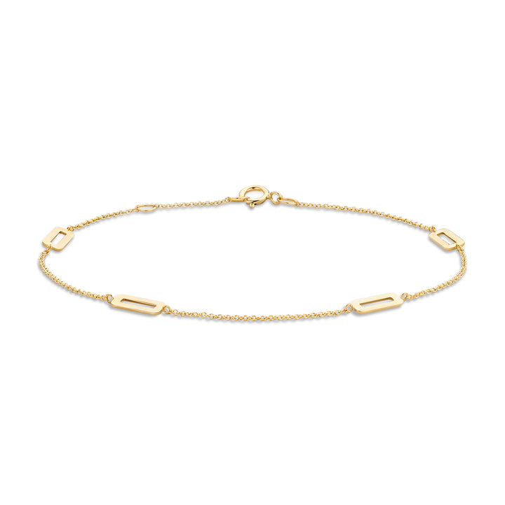 Blush 14ct Solid Gold Long Link Bracelet