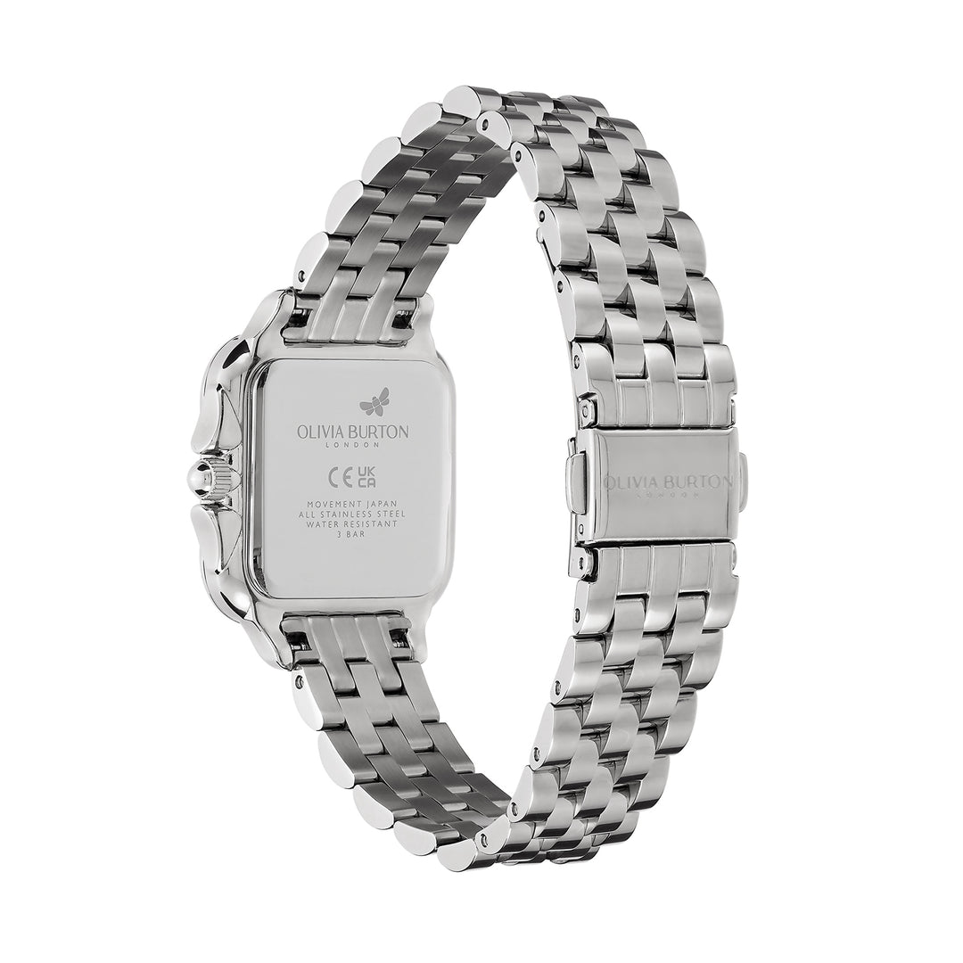 Olivia Burton Silver Grosvenor Square Dial Watch