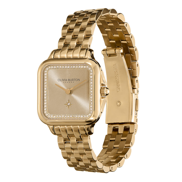 Olivia Burton Gold Grosvenor Square Dial Watch