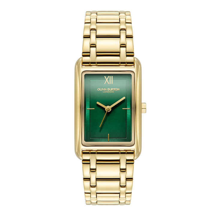 Olivia Burton Gold Grove Green Dial Watch