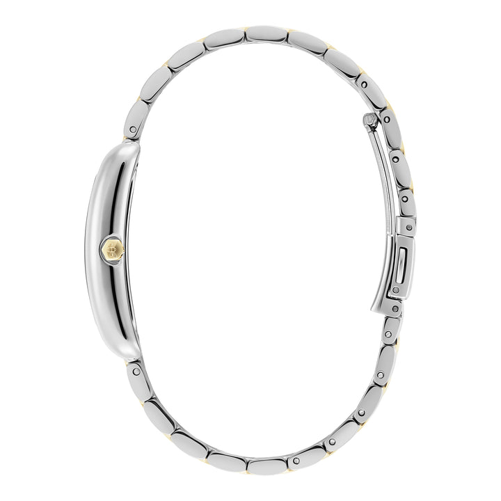 Olivia Burton Silver & Gold Grove White Dial Watch