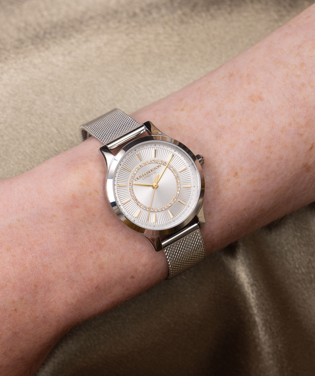 Olivia Burton Silver Wonderlust White Dial Watch