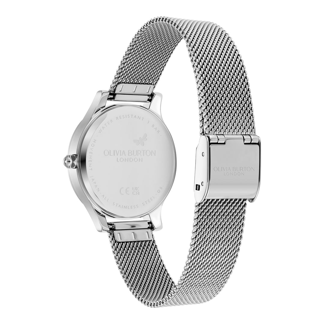 Olivia Burton Silver Wonderlust White Dial Watch