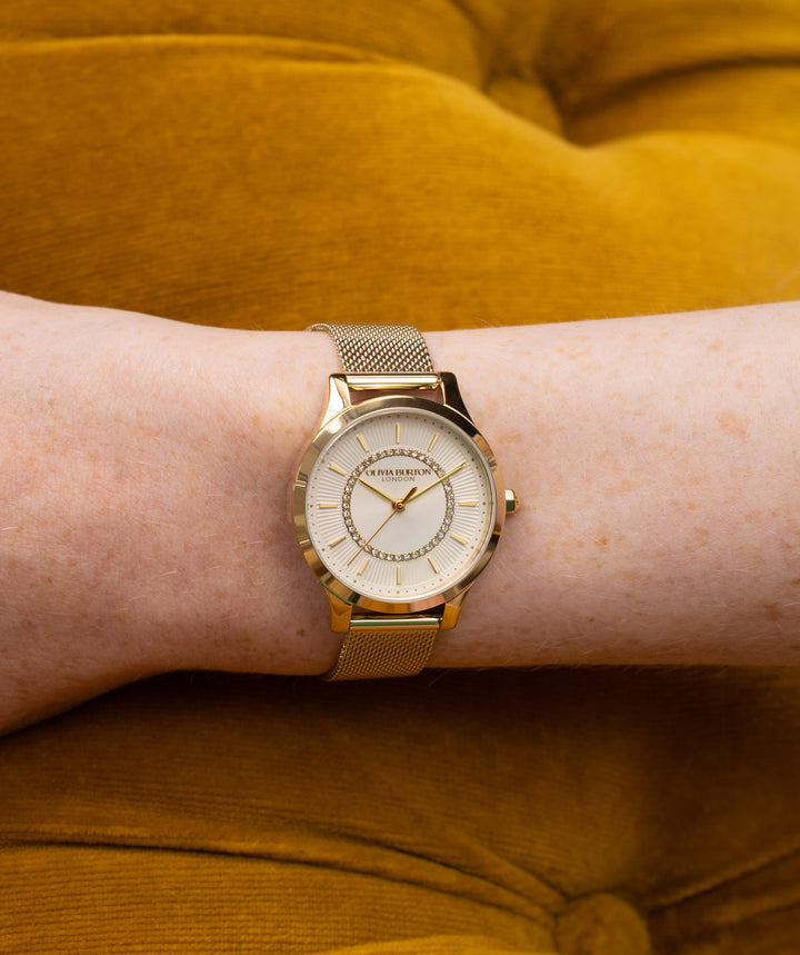 Olivia Burton Gold Wonderlust Gold Dial Watch