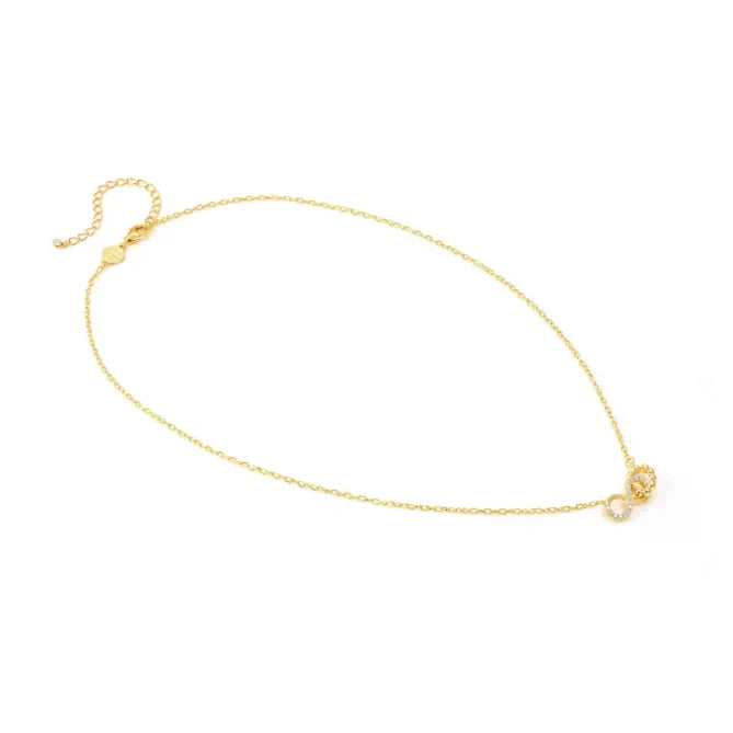 Nomination Gold Lovecloud Cubic Zirconia Infinity Necklace