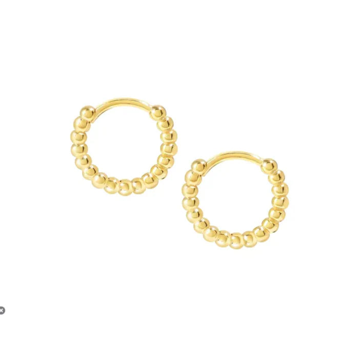 Nomination Gold Lovecloud Circle Hoop Earrings