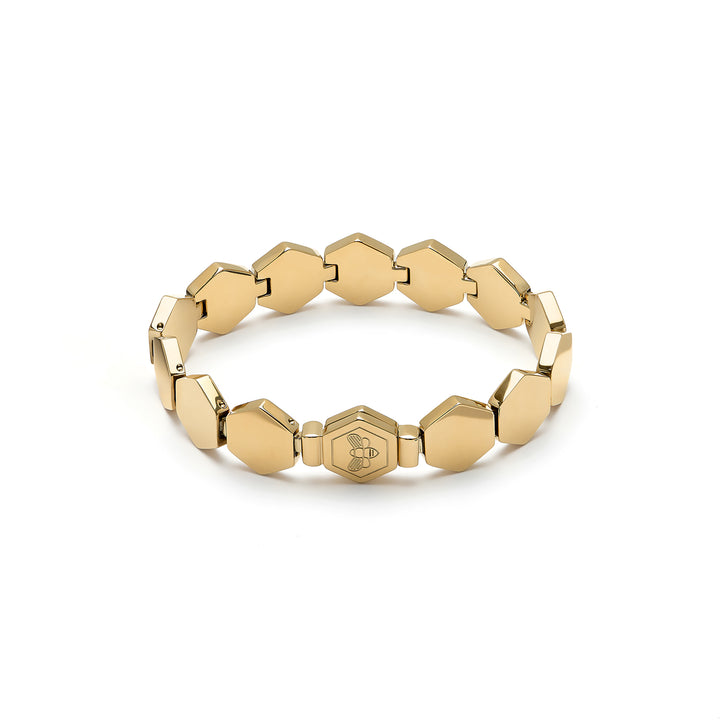 Olivia Burton Gold Honeycomb Slim Cuff Bracelet