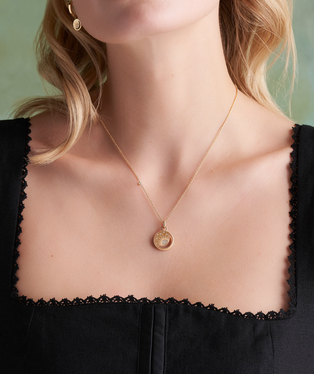 Olivia Burton Gold Celestial Sun Necklace