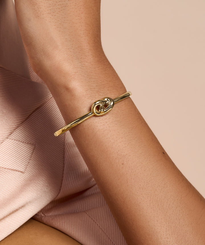 Olivia Burton Gold Lover's Knot Bangle