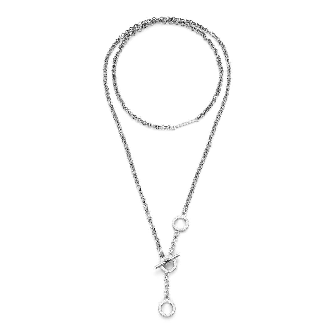 Olivia Burton Silver Honeycomb Toggle Necklace