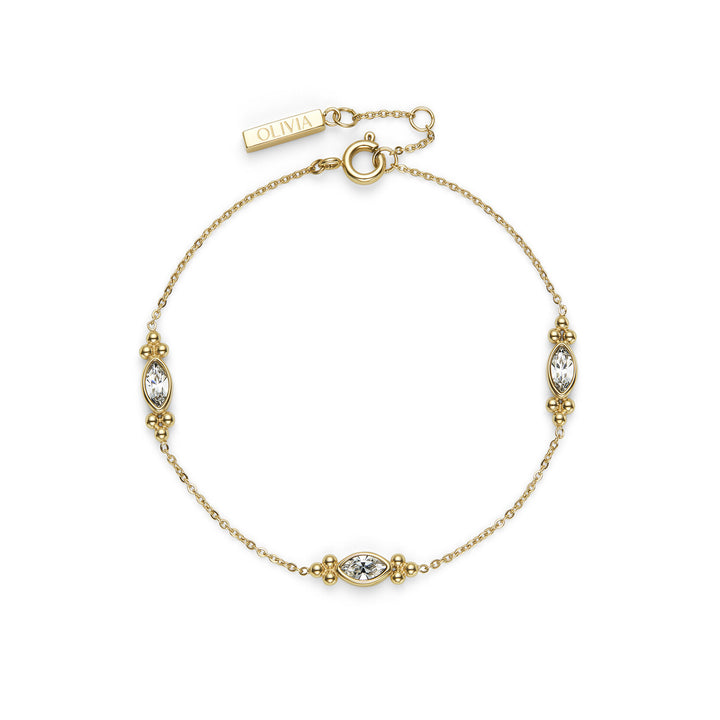 Olivia Burton Gold Dainty Zirconia Bracelet